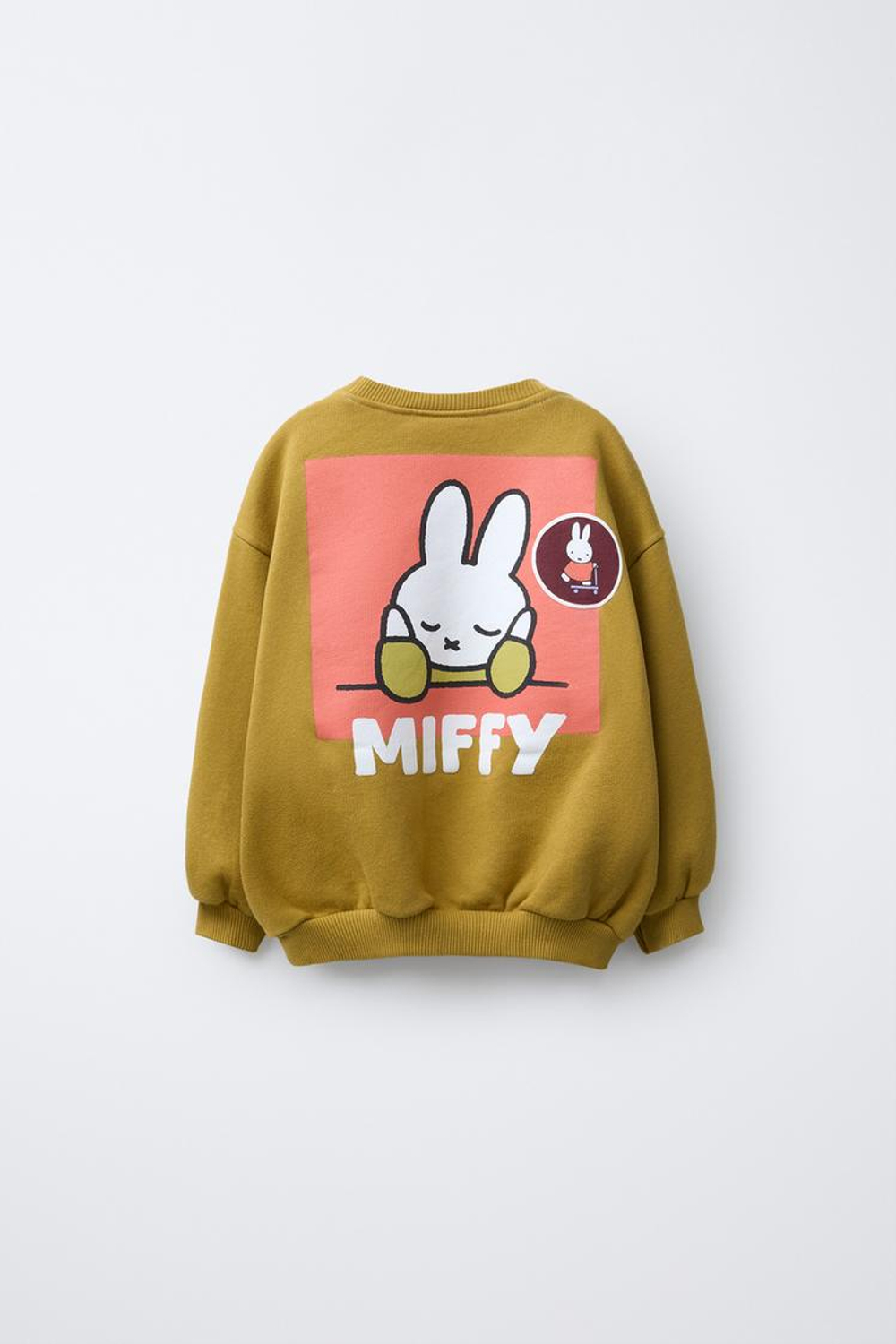 ZARA ТОЛСТОВКА С ПРИНТОМ MIFFY™ MERCIS BV ©, ОЛИВКОВЫЙ