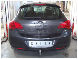 Оцинкованный фаркоп на Opel Astra J хетчбек 5 дверей 2009-2015 (без электрики), Galia O058A