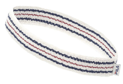Повязка на голову теннисная Fila Rune Headband - gardenia/chinese red/peacoat blue