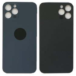 Задняя крышка для Apple iPhone 12 Pro Синий (стекло, широкий вырез под камеру) - Премиум