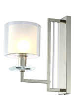Бра Crystal Lux NICOLAS AP1 NICKEL/WHITE