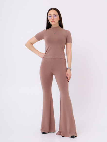 Брюки-клеш Вискоза, капучино