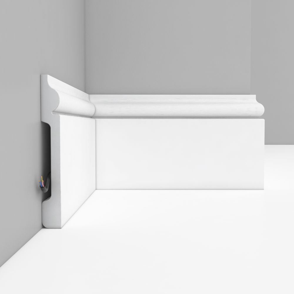 Плинтус Decomaster под покраску, 120x15 мм