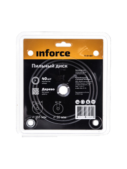 Диск пильный по дереву (165х20х1,4 мм; 40Z) Inforce 11-01-601