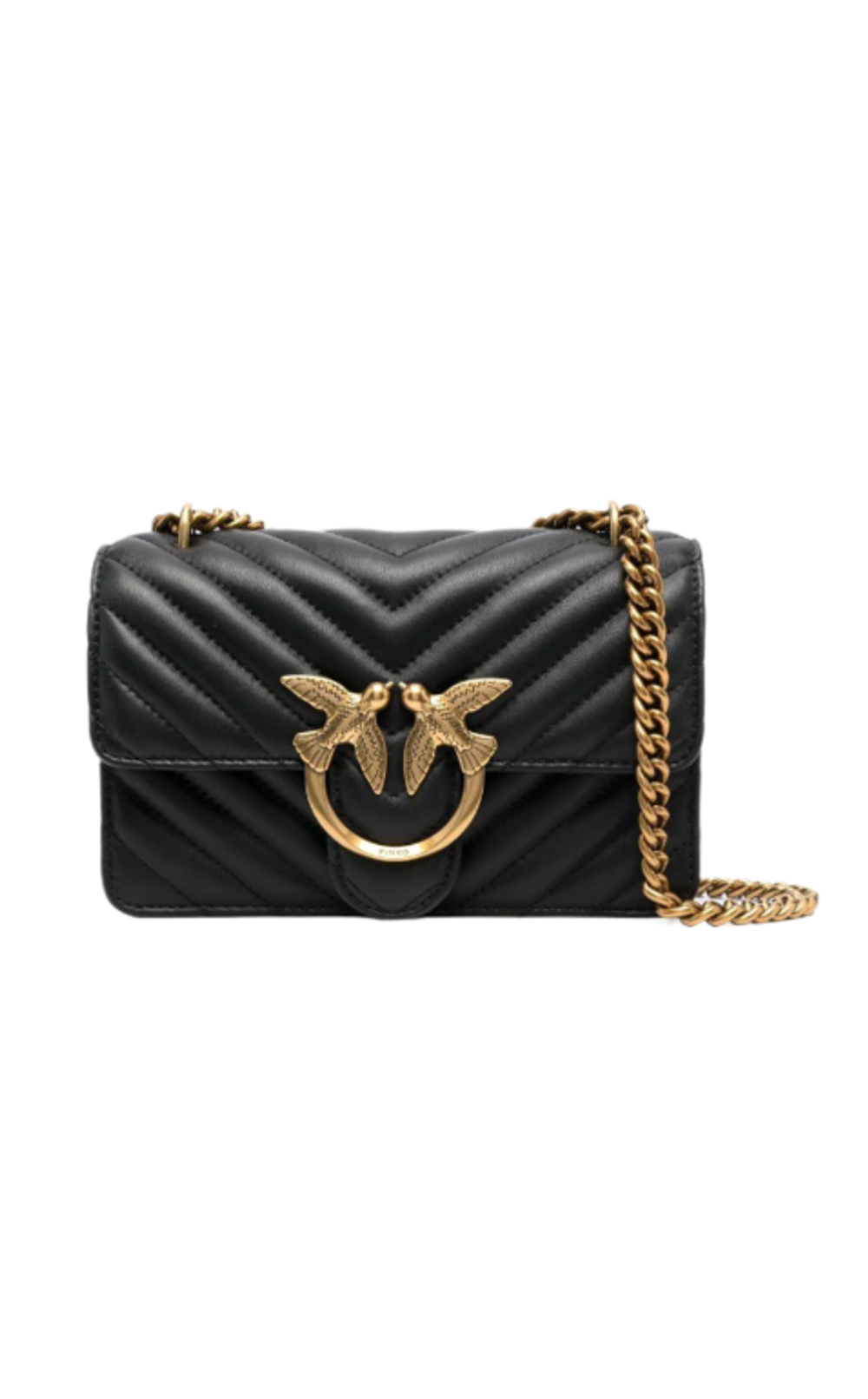 MINI LADY LOVE BAG PUFF - black/gold