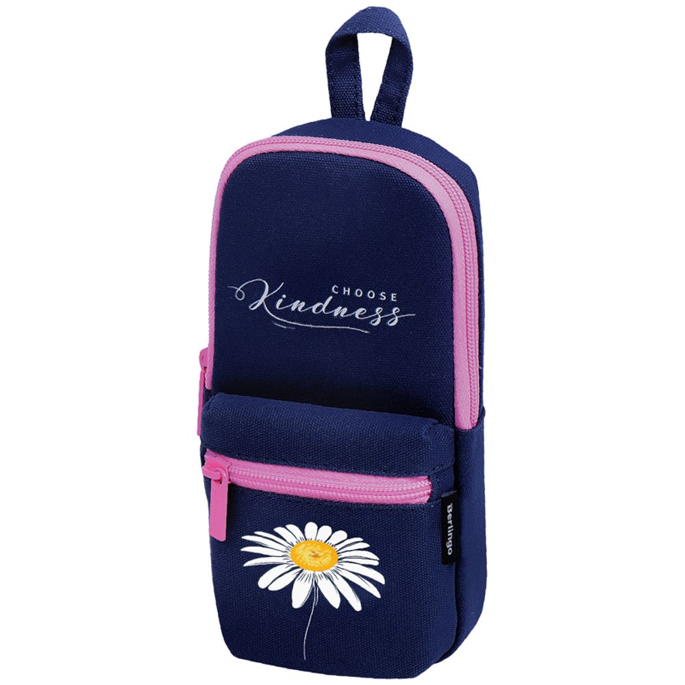 Пенал мягкий прямоугольный 1 отделение 210х90х40 Berlingo Flower, ткань