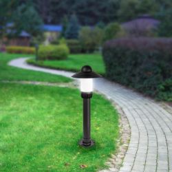 Садово-парковый светильник ЭРА «Поллар» НТУ 01-60-008 напольный черный IP54 Е27 max60Вт h660мм