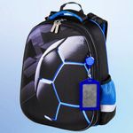 Ранец ЮНЛАНДИЯ EXTRA, с дополнительным объемом, "Soccer ball", 38х29х18 см, 270677