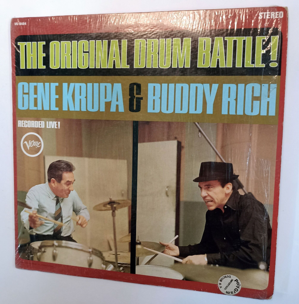 Винтажная виниловая пластинка Gene Krupa And Buddy Rich The Original Drum Battle (USA 1972)