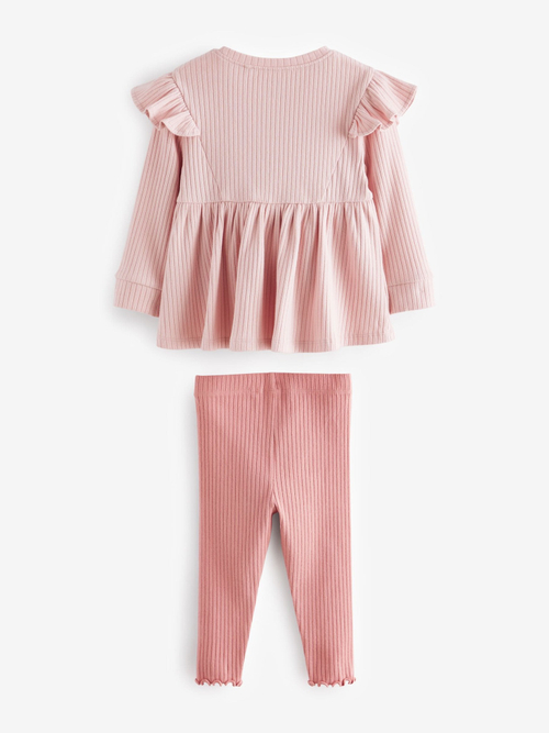 Блуза и легинсы в комплекте для девочки Next 386-014, Розовый