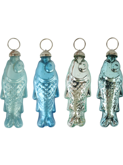 Елочное украшение "Рыбка" в ассортименте 10,5x3x2см