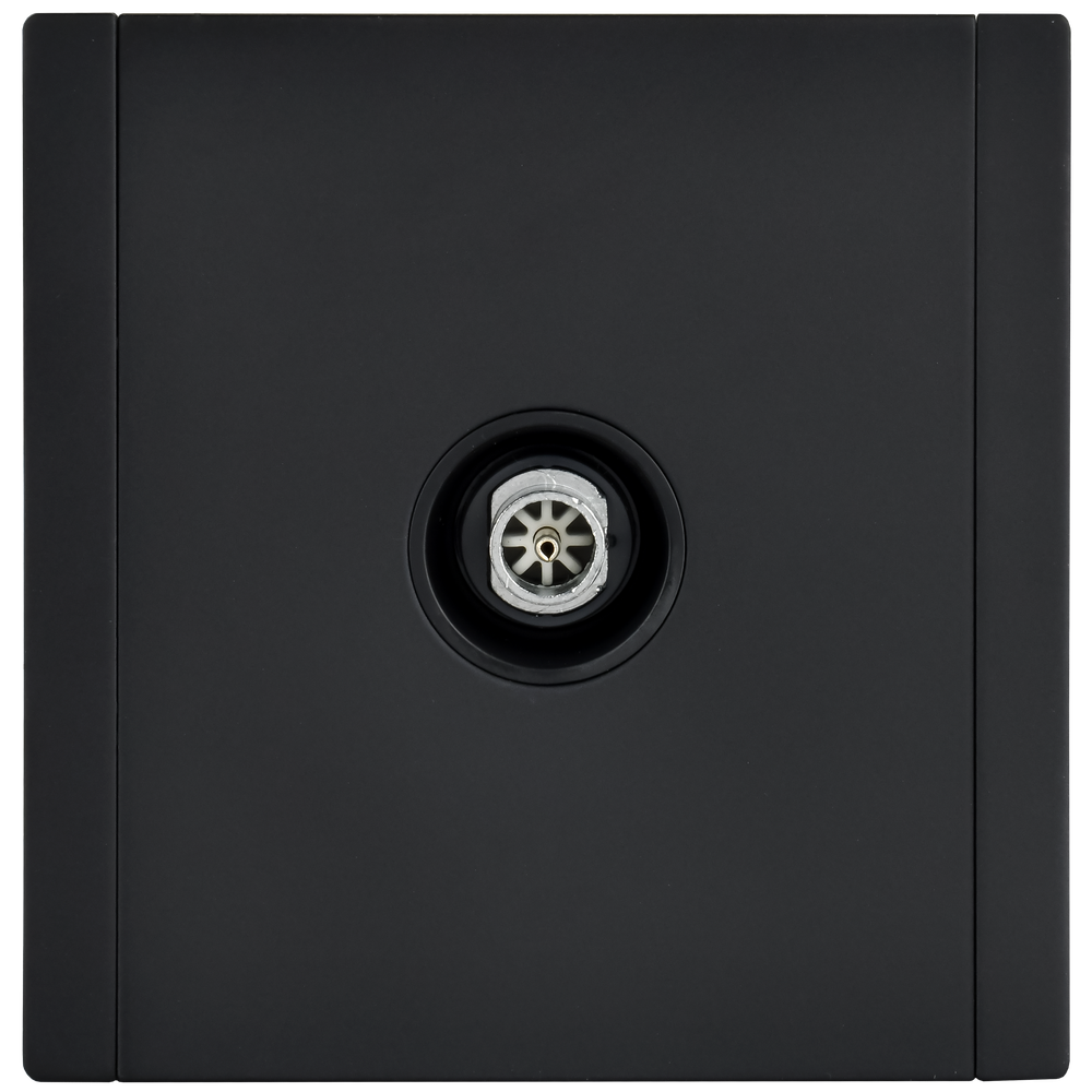 FORTE&PIANO Розетка TV оконечная FP128M металл черный IEK