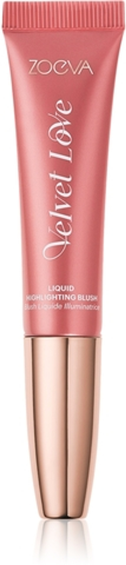 ZOEVA Velvet Love Liquid Highlighting Blush - Румяна в жидкой форме с эффектом осветления оттенок Pink Nectar, 13 ml