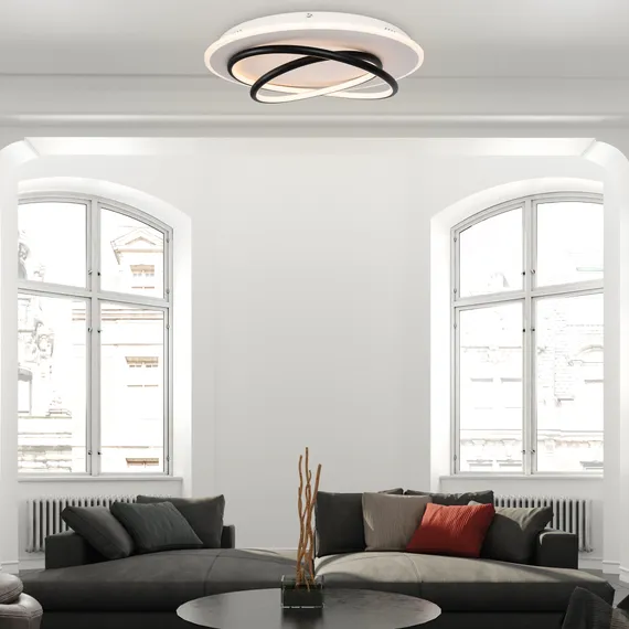Потолочный светильник FR6089CL-L120WB Спираль / Spiral 106 Вт LED с пультом ДУ Freya fr6089cl-l120wb