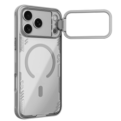 Чехол серого цвета с поддержкой MagSafe на iPhone 17 Pro, серия Iceblade Prop Magnetic (версия с прозрачной крышкой объектива) от Nillkin