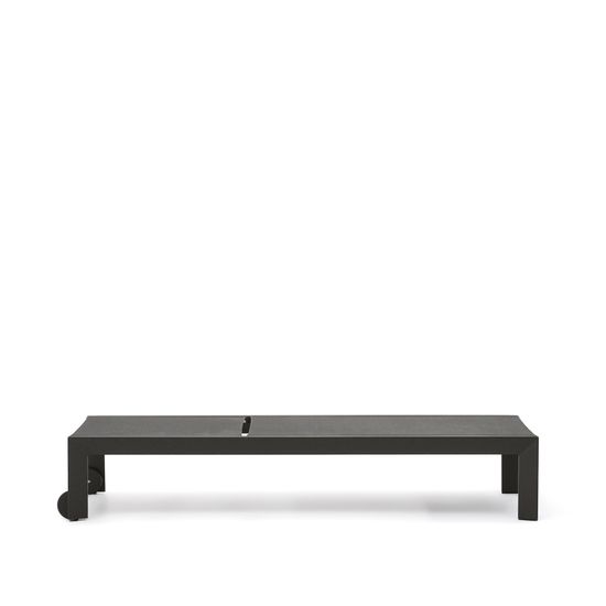 Canutells Алюминиевый шезлонг с черной отделкой Испания La Forma