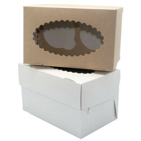 Упаковка для 2 капкейков двусторонняя Pasticciere 10х16х10 см