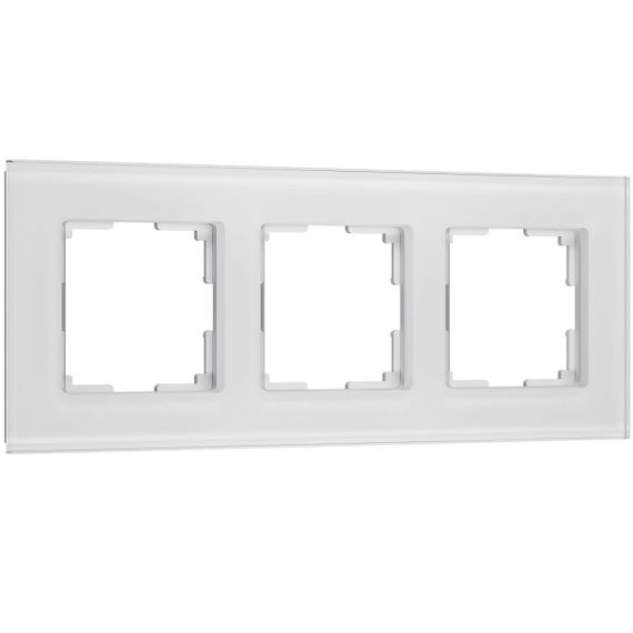 Рамка Werkel Senso на 3 поста белый стекло soft-touch W0033101 4690389200410