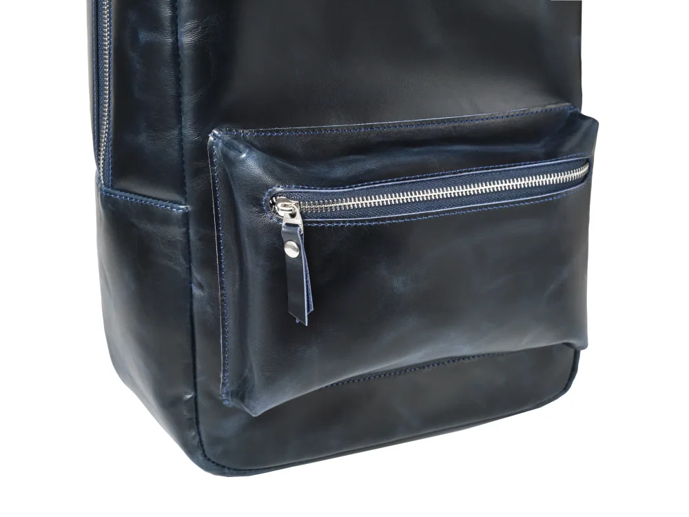 Рюкзак из натуральной кожи "Norvin Dark Blue"