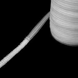 Шторная лента Oz-Is арт. 3863МP коэф сборки 1:10, для французских и австрийских штор, цвет прозрачный (ширина 15 mm)