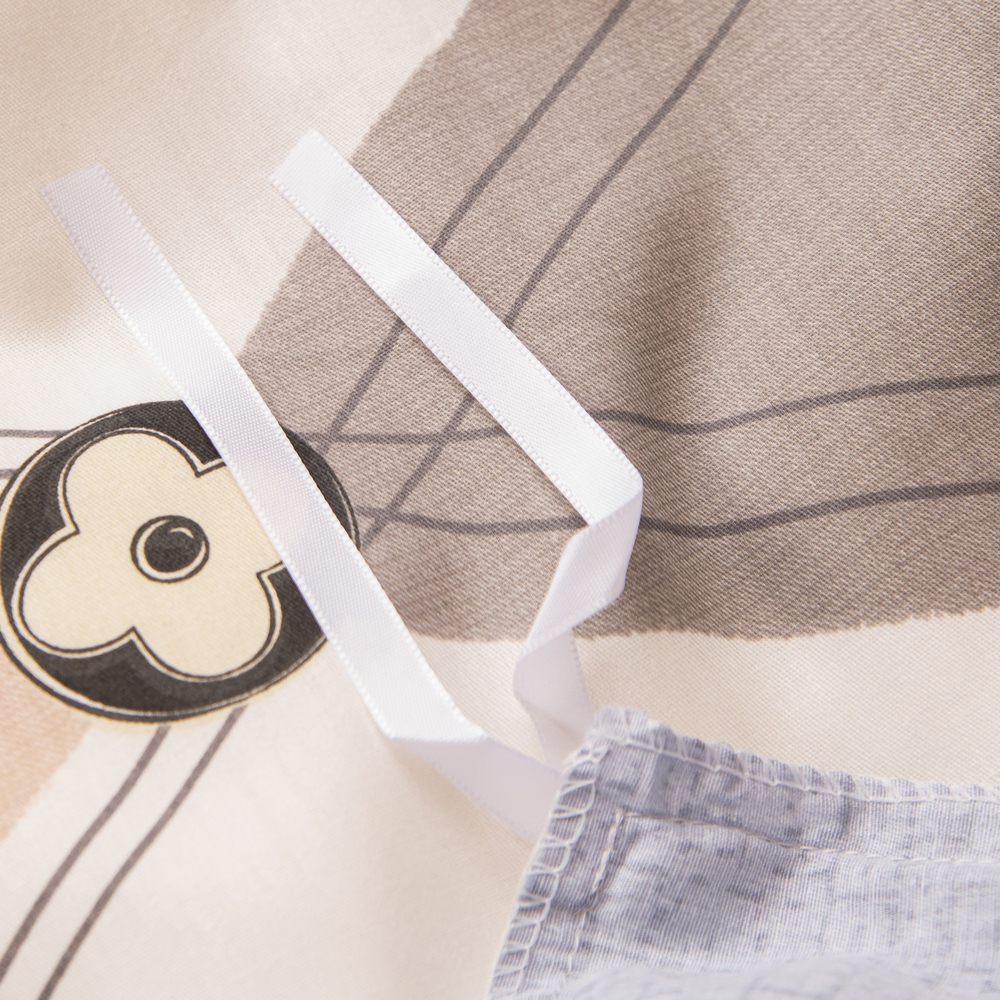 Комплект постельного белья Делюкс Сатин 100% хлопок на резинке LR614