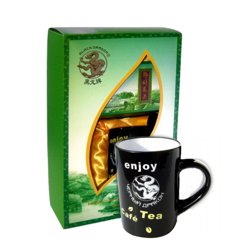 Подарочный набор с кружкой и зеленым чаем