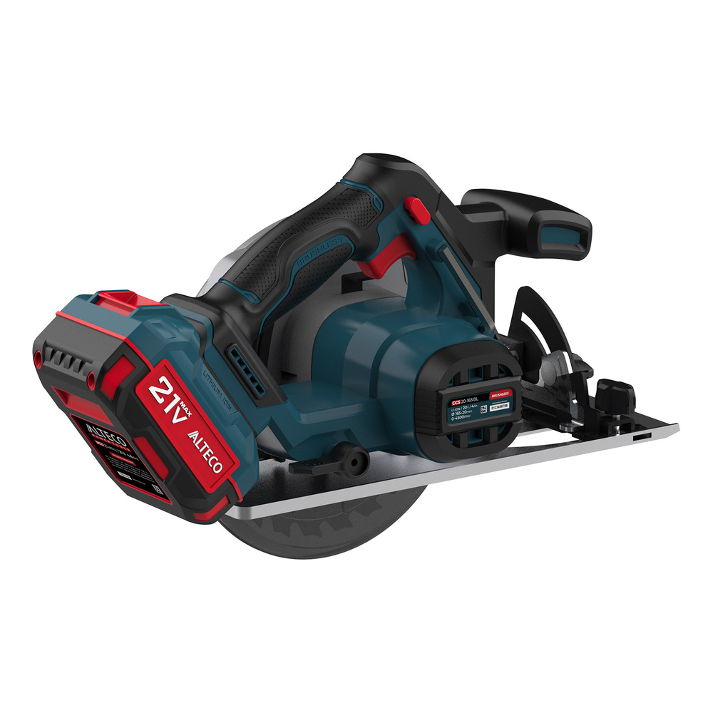 Бесщеточная аккумуляторная циркулярная пила ALTECO CCS 20-165 Li BL