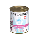 Влажный корм Best Dinner GastroIntestinal, для собак и щенков, с телятиной и потрошками, 340 г