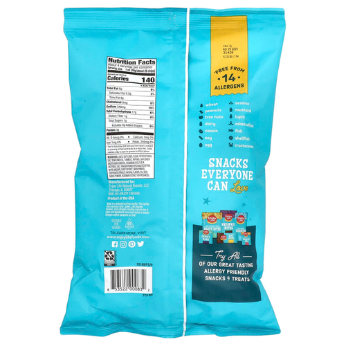 Enjoy Life Foods, Легкие и воздушные чечевичные чипсы, со вкусом укропа и сметаны, 113 г (4 унции)