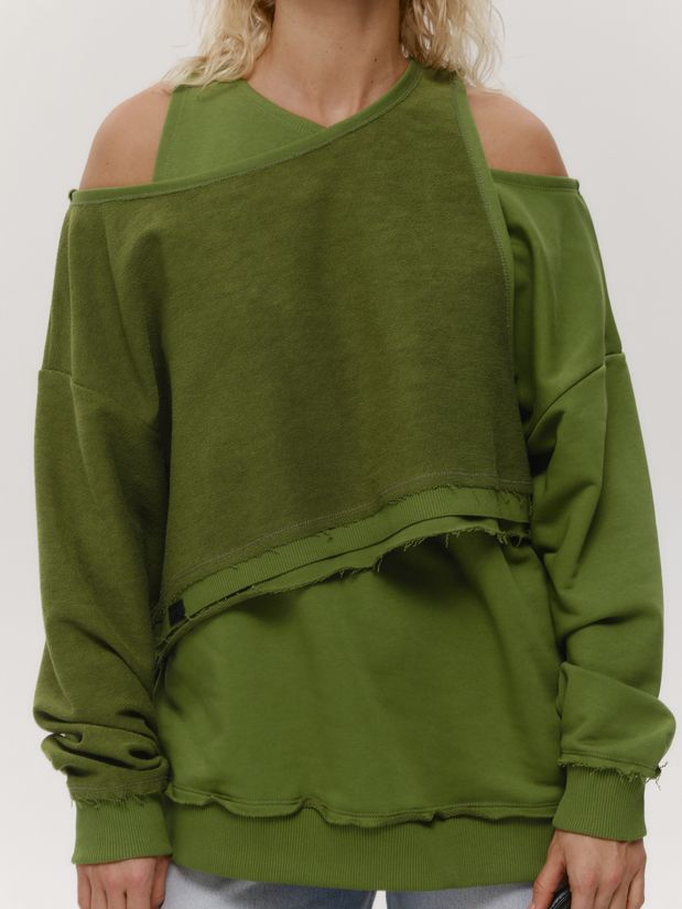 Свитшот двойной, хаки