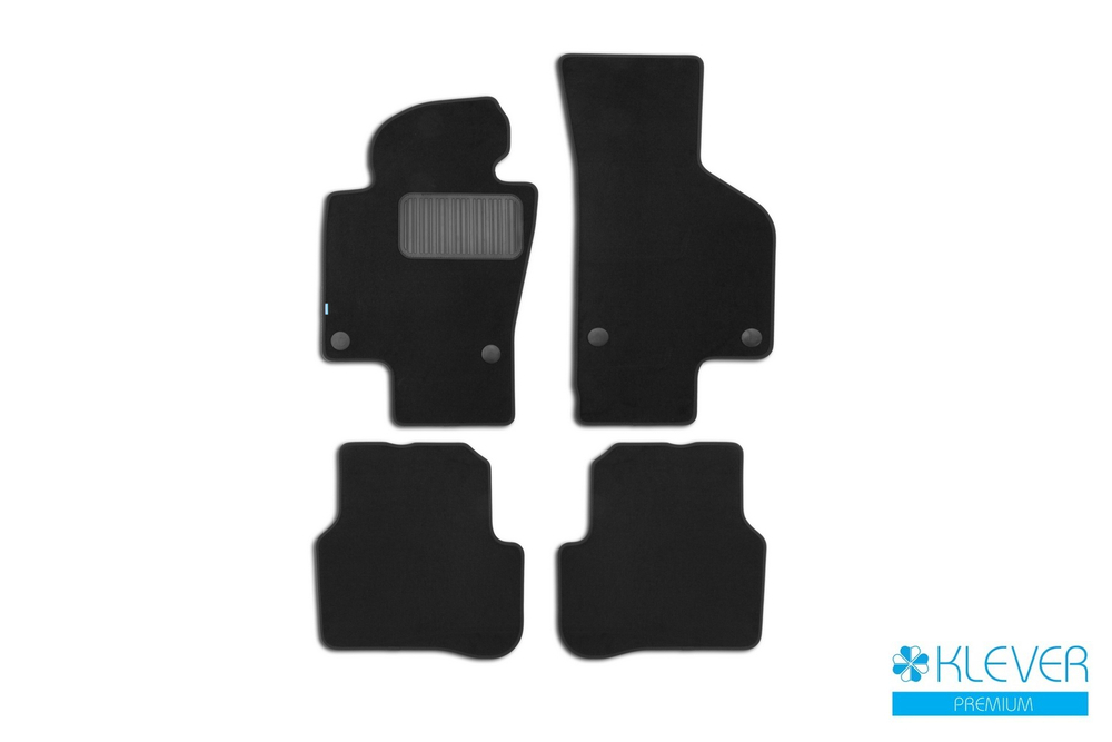 Коврики в салон для VOLKSWAGEN Passat (B6) АКПП 2005-2010, седан, 4 шт. (текстиль) KLEVER03510622110KH