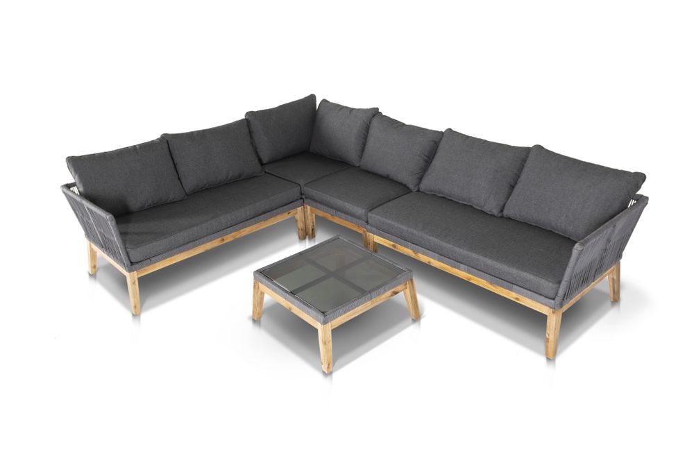 "Барселона" столик кофейный, деревянный каркас, акация