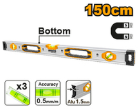 Алюминиевый магнитный строительный уровень 1500 мм INGCO HSL38150M INDUSTRIAL