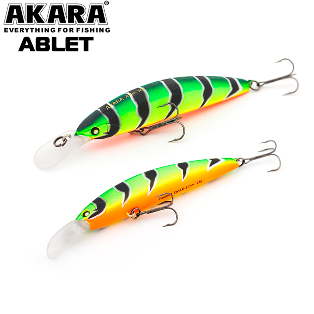 Воблер Akara Ablet 90F 12гр. (3/7 oz 3,5 in) A107