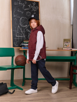 Жилет детский  SCHOOL бордо