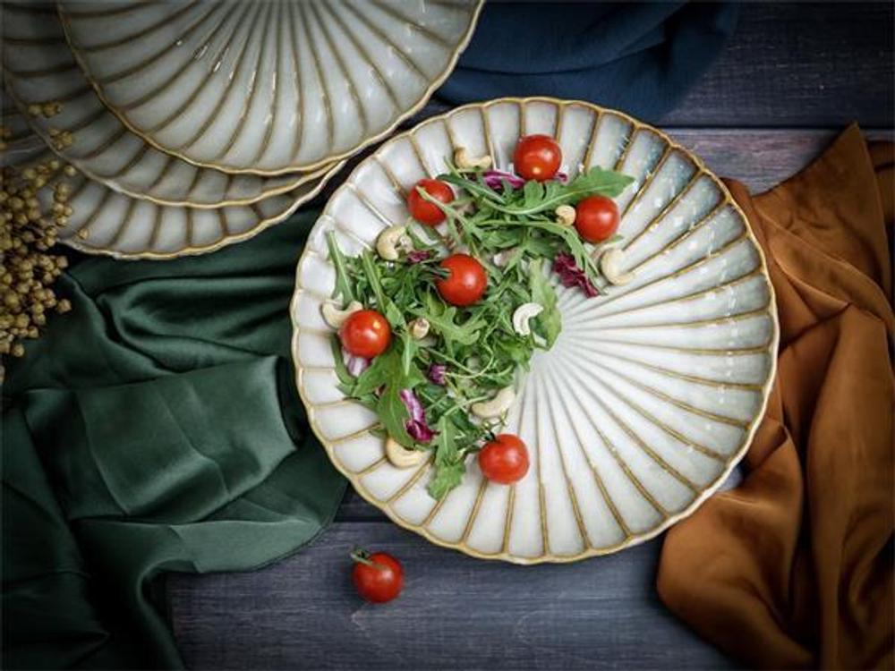 Тарелка d 27,4 см h 3,8 см, ASTERA PEARL