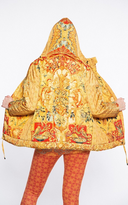 Куртка "Гротеск с птицами", по мотивам фламандской шпалеры 17 века из серии «Гротеск»