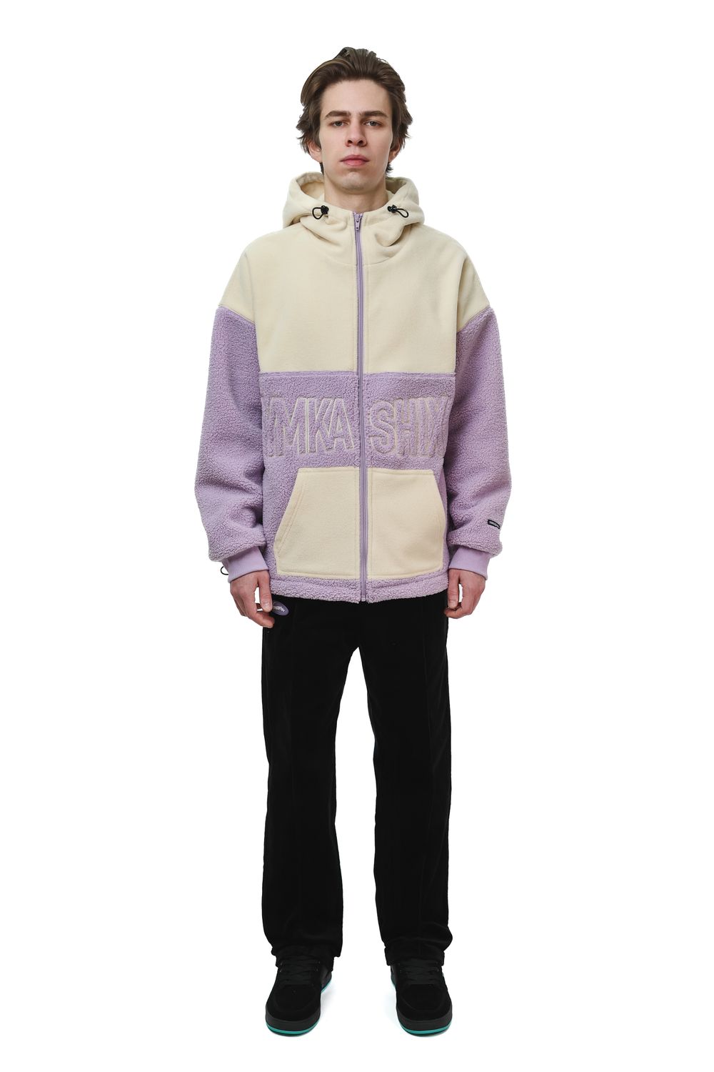 Купить Худи Ymkashix Little Lamb Zip белый/фиолетовый Худи Ymkashix Little Lamb Zip белый/фиолетовый