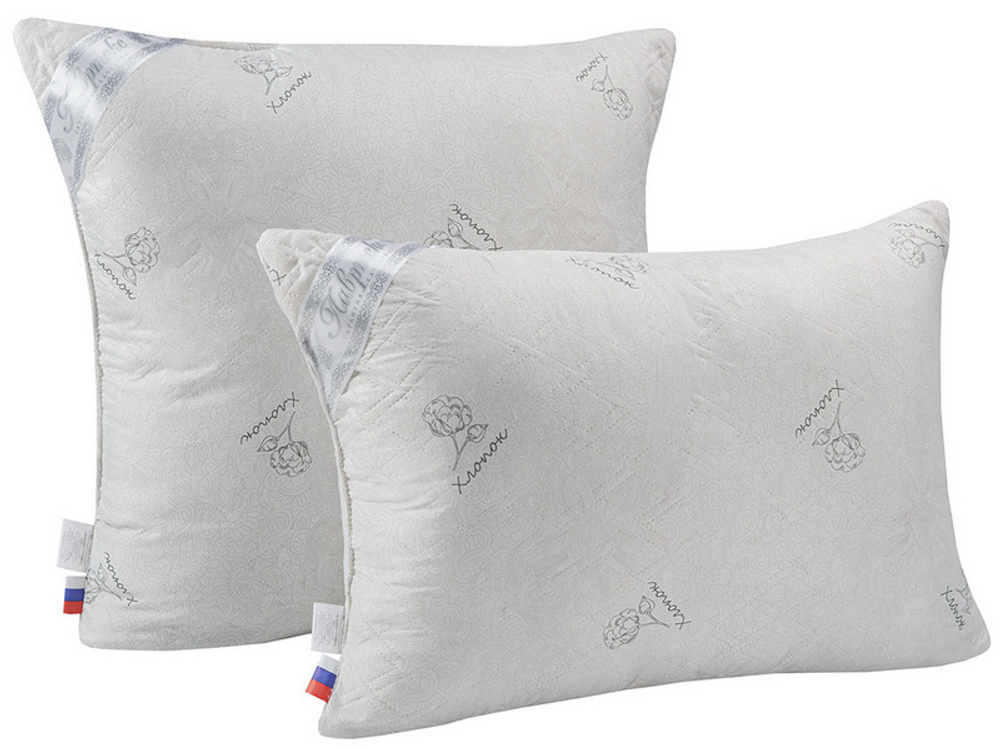 Подушка "РУ. ХЛОПОК" Лавртекс, микрофайбер, ультра-степ, Россия.