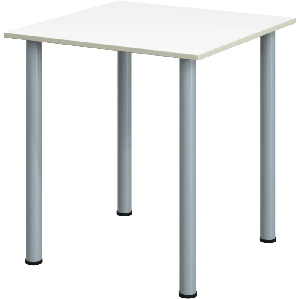 Стол обеденный Комус МДС 70х70 белый/серый