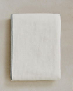 Zara Home - Банное полотенце с текстурой и строчкой, синий, 50х90 см