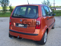 Фаркоп оцинкованный Galia F092A для FIAT Idea 2004-2012, Lancia Musa 2004-2012(паспорт и сертификат в комплекте)(без электрики)