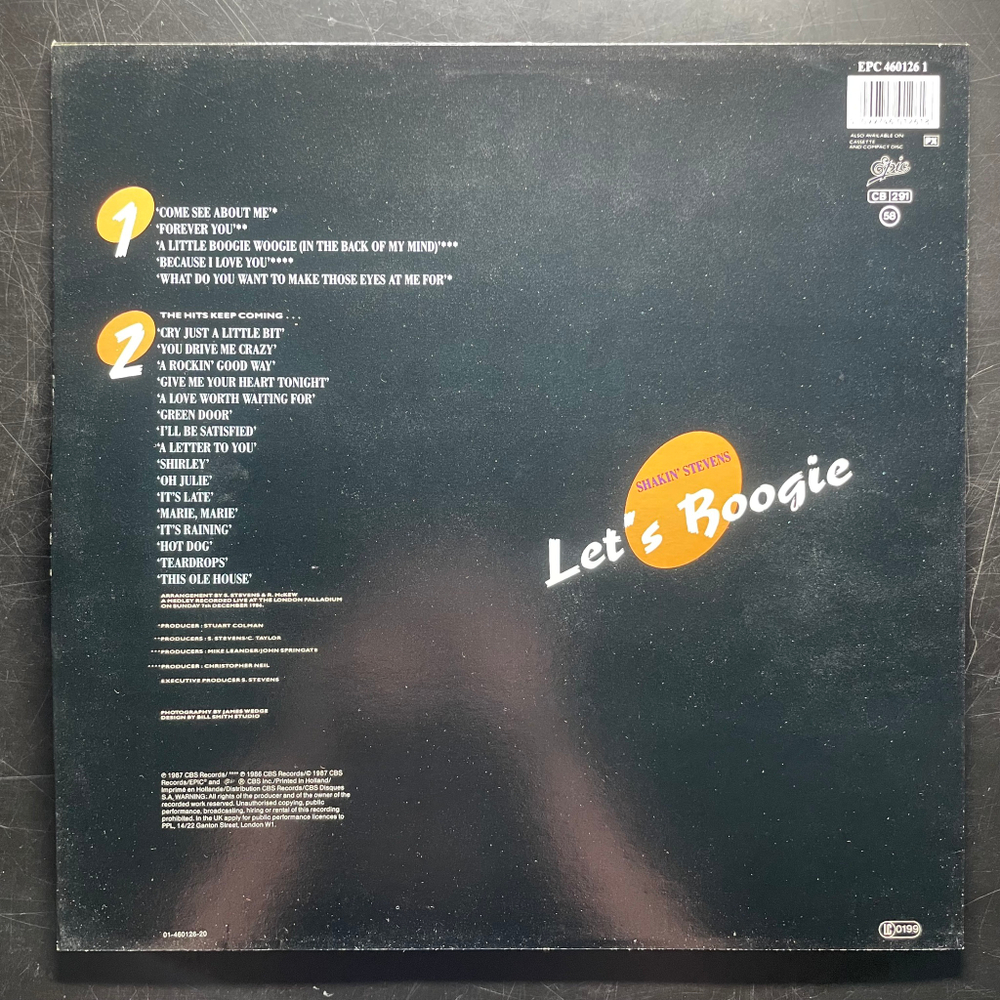 Shakin' Stevens ‎– Let's Boogie (Голландия 1987г.)