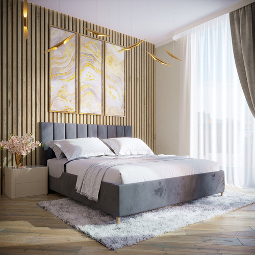 Двуспальная кровать с подъемным механизмом Лайн, 160х200