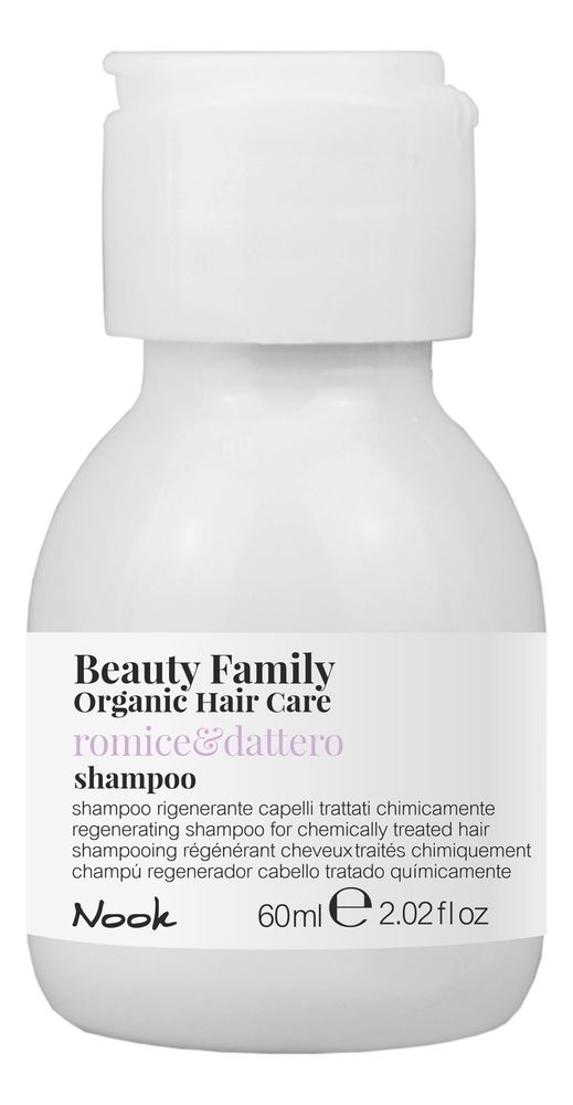 NOOK Шампунь восстанавливающий  для химически обработанных волос -Shampoo Romice&amp;Dattero, 60 мл