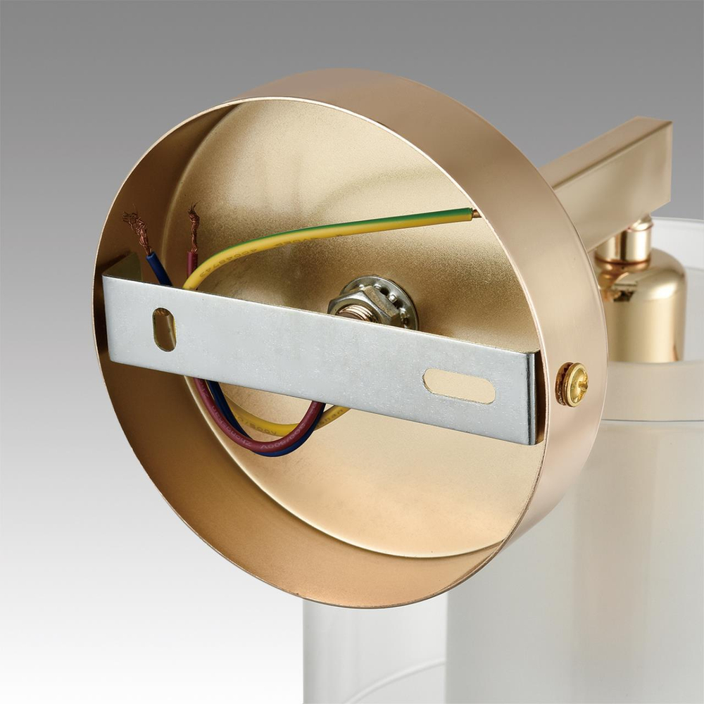 6587/1W MODERNI LN25 91 золото/прозрачный, металл/стекло Бра E14 1*40W 220V VERDI