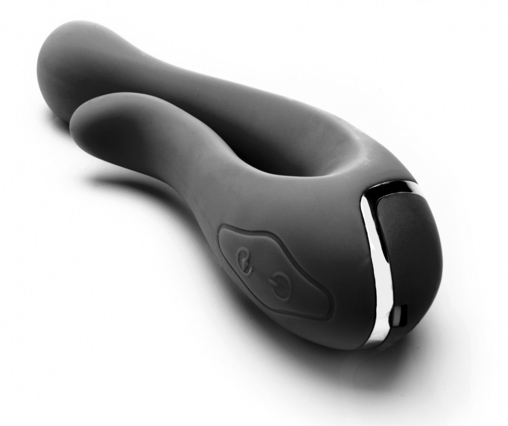 Чёрный вибратор The Pulsar - 16,2 см. (Цвет: черный)