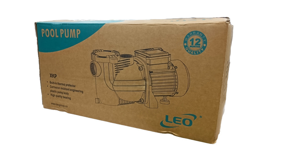 Насос для бассейнов циркуляционный LEO XKP305ЕL / 300 Вт, 130 л/мин