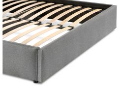 Кровать двуспальная Афродита-3 160 х 200 см с ПМ рогожка серая