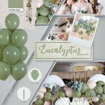 Шар (24"/61 см) Эвкалипт (027), пастель 1 шт.